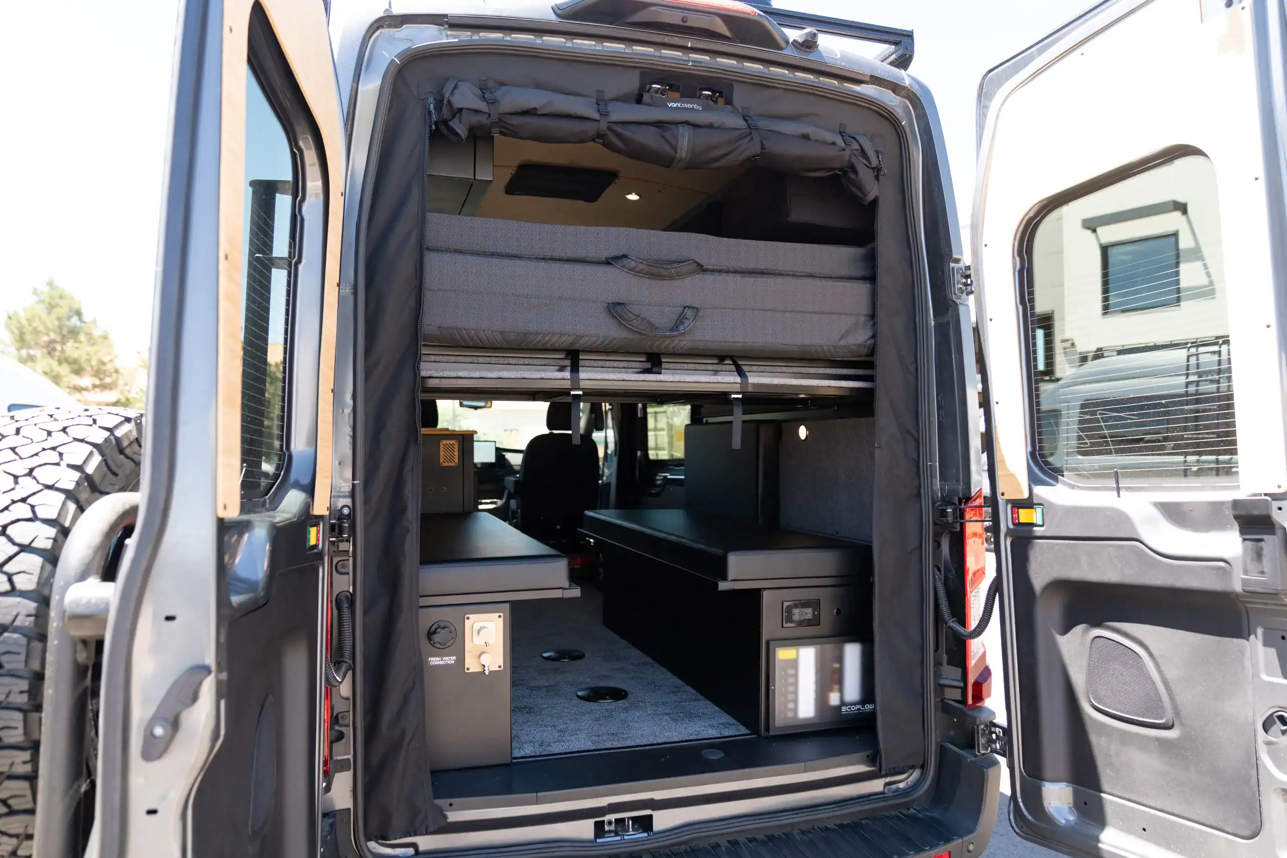 Interior view of the 2026 Switchback S4 Transit 148 camper van.
